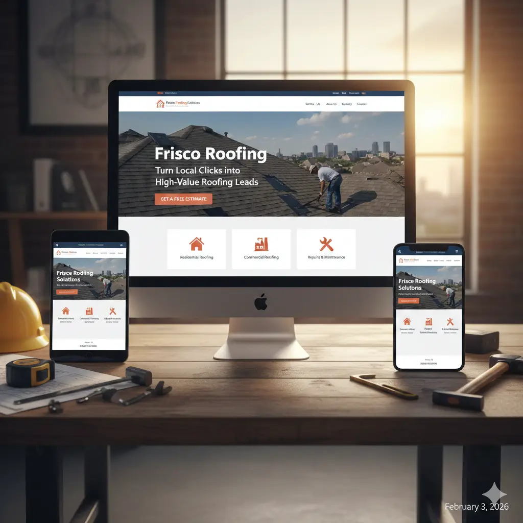 Roofing Website Design in Frisco, TX: Turn Local Clicks into High‑Value Roofing Leads